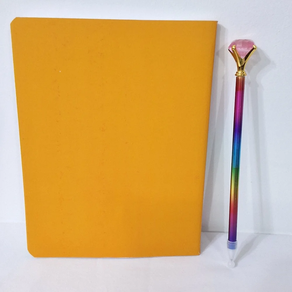 NEW Take Note Lined Journal Softcover Notebook With Matching Novelty Diamond Pen